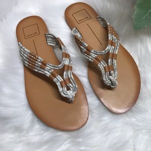 💗 Dolce Vita 💗 Genuine Leather Flip Flops NWT